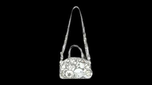 BAPE Baby Milo & Friends Crossbody Bag White