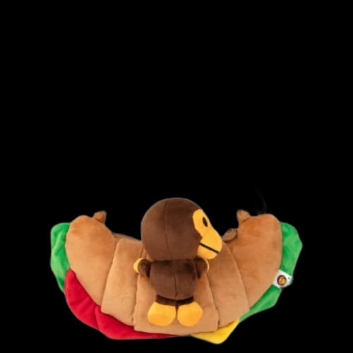 BAPE Baby Milo Croissant Plush Cross Bag Beige