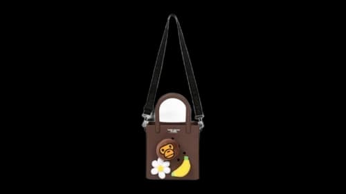 BAPE Baby Milo Flower Crossbody Bag Brown