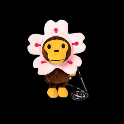 BAPE Baby Milo Mini CrossBody Flower Mobile Bag Brown