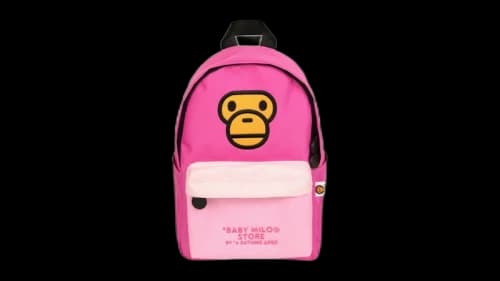 BAPE Baby Milo Hard Mini Backpack Carmine Rose