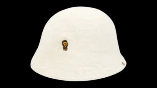 BAPE Baby Milo bucket Hat Cream