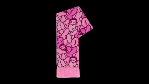BAPE Baby Milo Scarf Carmine Rose