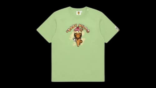 BAPE Women's Baby Milo Ice Cream Tee Light Green