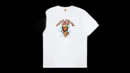 BAPE Women's Baby Milo Ice Cream Tee White
