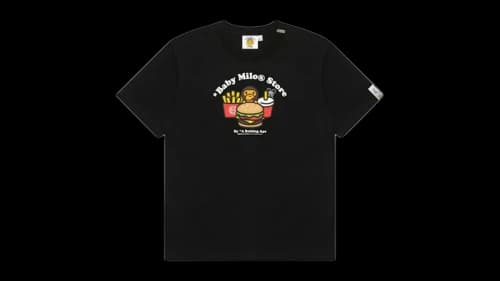 BAPE Women's Baby Milo Fast Food Tee Black