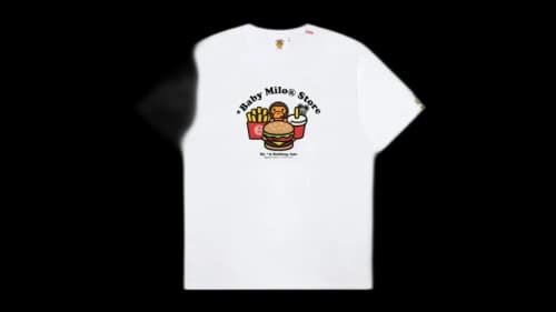 BAPE Women's Baby Milo Fast Food Tee White