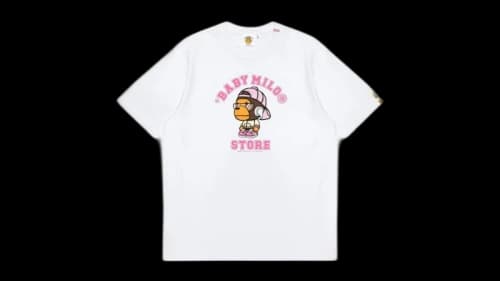 BAPE Women's Baby Milo Graphic Print I Tee (SS25) White