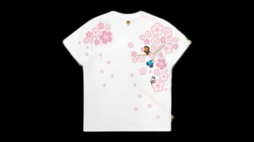 BAPE Baby Milo Flower Graphic Regular Fit Tee White
