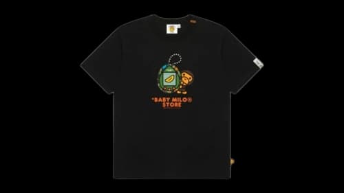 BAPE Baby Milo Tamagotchi Regular Tee Black