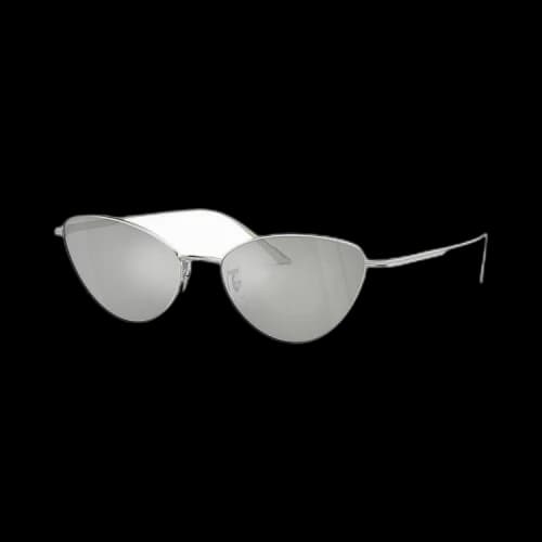 Khaite Cat Eye Sunglasses 'Silver'