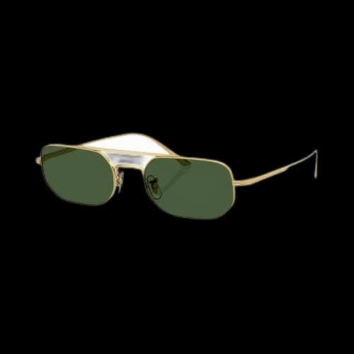 Khaite Rectangular Sunglasses 'Gold'