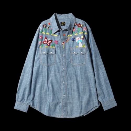 Needles Western Shirt 'Blue'