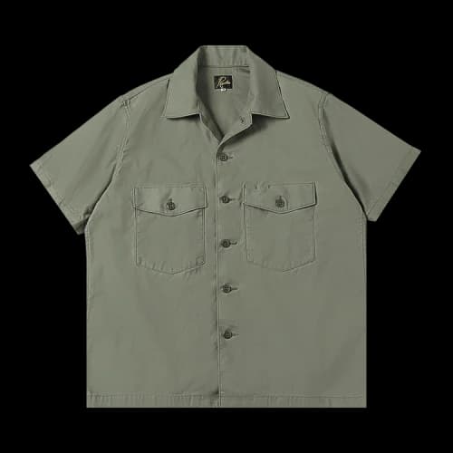 Needles Short-Sleeve Fatigue Shirt 'Olive'