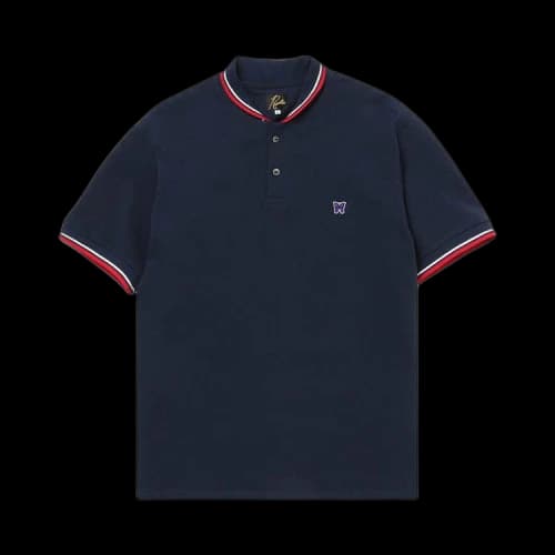 Needles Shawl Collar Short-Sleeve Polo 'Navy'