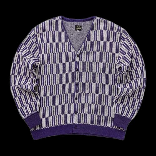 Needles V Neck Cardigan 'Purple'