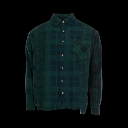 Needles Flannel Shirt 'Green'
