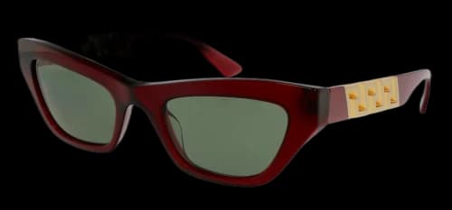 Versace Cateye Sunglasses Transparent Red/Green (0VE4419 388/2)