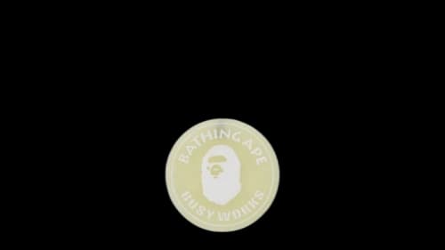 BAPE Glow in the Dark Keychain Pastel Yellow