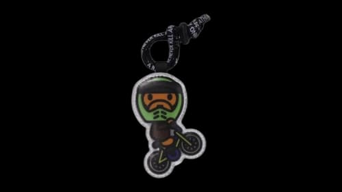 BAPE Baby Milo Cycling Reflector Keychain Apple Green
