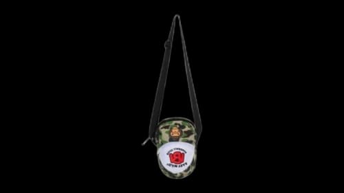 BAPE Kids ABC Camo Milo Cap Shoulder Bag Army Green