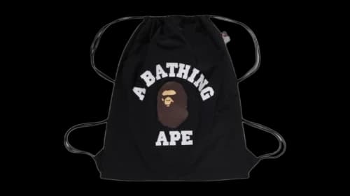 BAPE College Knapsack Black