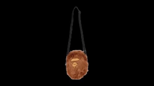 BAPE Ape Head Shoulder Small Bag Brown