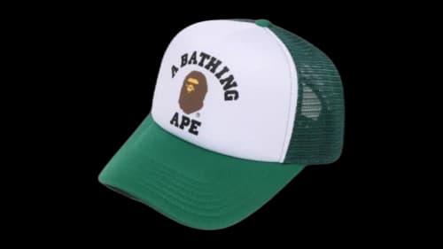 BAPE College Mesh Essential Cap Emerald