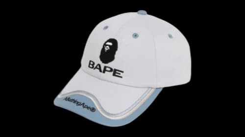BAPE Football Team Cap Light Grey