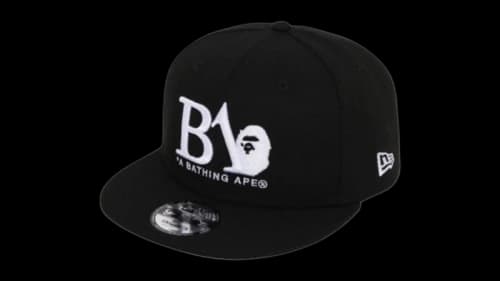 BAPE BA Logo New Era 9fifty Cap Black