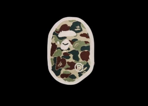 BAPE ABC Camo APE Head Cusion Army Green