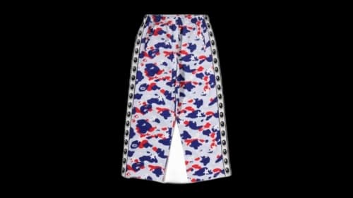 BAPE Sta Strike Camo Loose Fit Track Pants Light Grey