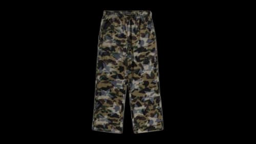 BAPE STA Over Print 1st Camo STA Mesh Sweatpants Army Green