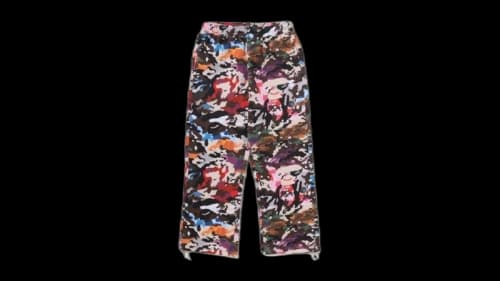 BAPE Hybrid Camo Ape Face Logo Relaxed Fit Sweatpants Caise