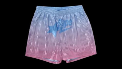 BAPE Dip Dye Multi Logo Shorts Sky Blue