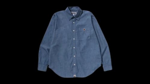 BAPE One Point Chambray Shirt Denim (SS26)