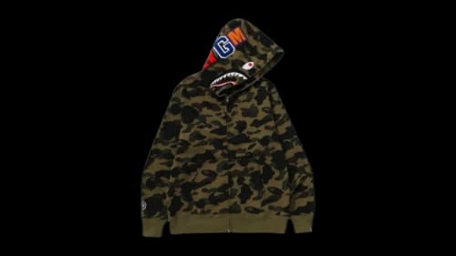 BAPE 1st Camo Shark Full Zip Jacket (FW26) Army Green