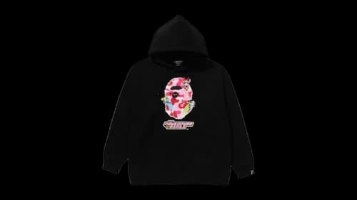 BAPE x Power Puff Girls Ape Head Pullover Hoodie Black