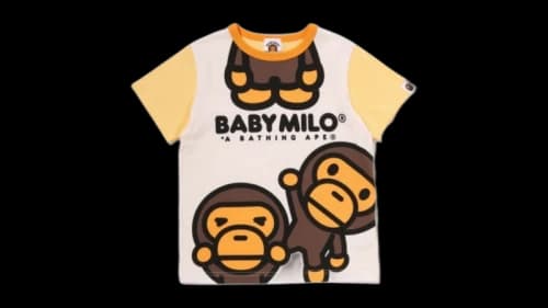 BAPE Kids Pretend Baby Milo Tee Yellow