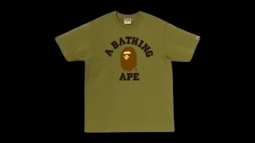 BAPE Essential College T-shirt (FW26) Moss Green