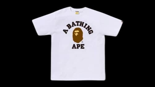 BAPE Essential College T-shirt (FW26) White