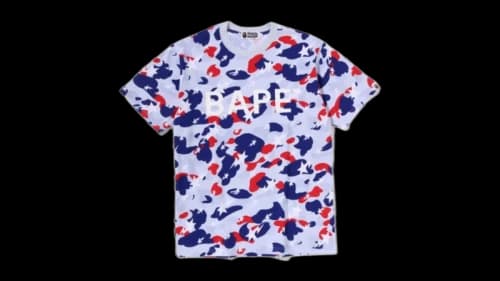 BAPE Sta Strike Camo T-shirt Light Grey