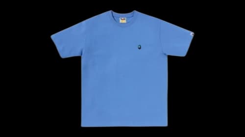 BAPE Ape Ghost One Point T-shirt Blue
