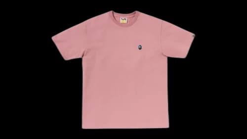 BAPE Ape Ghost One Point T-shirt Pale Pink