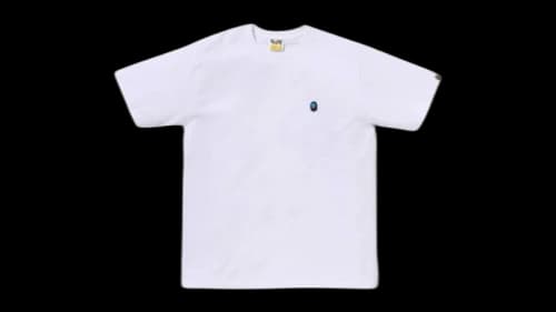 BAPE Ape Ghost One Point T-shirt White