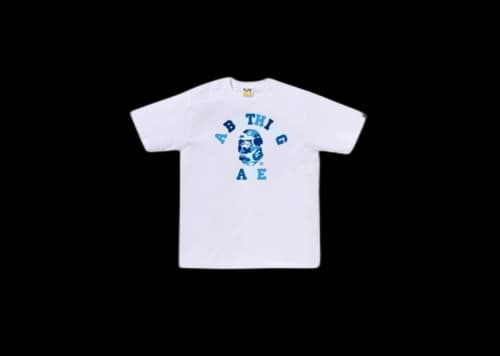BAPE ABC Camo College Green Camo T-shirt (FW26) White