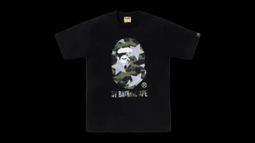 BAPE STA Over Print 1st Camo By Bathing Ape Tee Black/Green