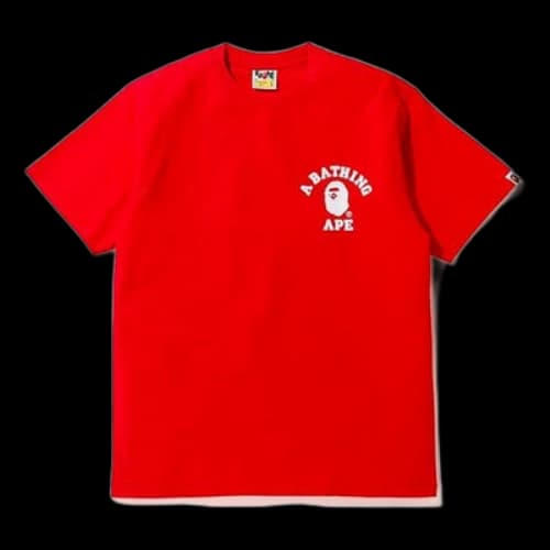 BAPE SS20 Classic Ape Head Short Sleeve Red