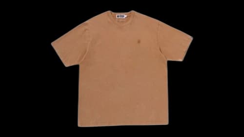 BAPE Garment Dyed One Point Relaxed Fit T-shirt Sorrel