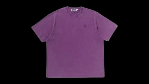 BAPE Garment Dye One Point Relaxed Fit T-shirt (SS26) Smoky Grape